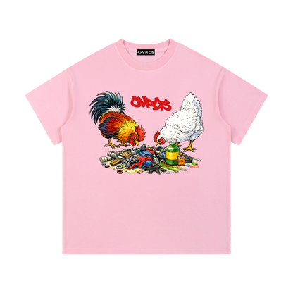 Chicken Vintage Wash Cotton T-Shirt