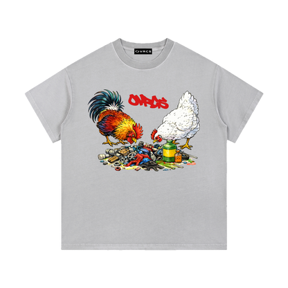 Chicken Vintage Wash Cotton T-Shirt